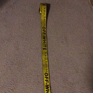 Yellow industrial off white belt